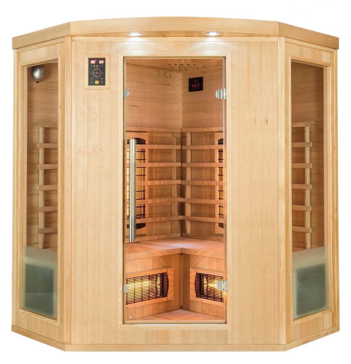 Bastu France Sauna Apollon Quartz 3-sitsig vinkel Infraröd