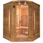 Bastu France Sauna Spectra 3-sitsig vinkel