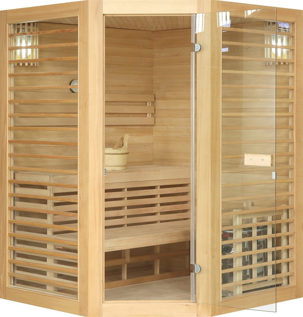 Bastu Holl's Neptune komplett förpackning 3/4-sitsig 4,5 kW