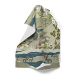 Arvidssons Textil Kökshandduk Fjällvandring Turkos SKU ARV-2724-61-01-38 EAN 7394094266798