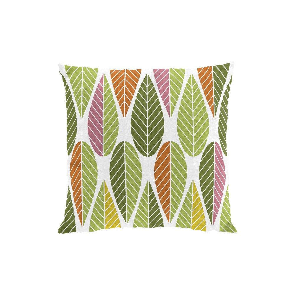 Arvidssons Textil Kuddfodral Blader Grön/Gul SKU ARV-2336-62-01-08 EAN 7394094270184