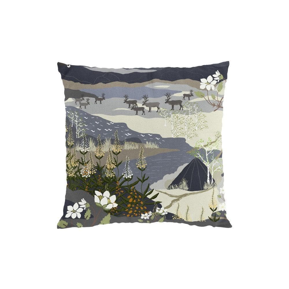 Arvidssons Textil Kuddfodral Fjällvandring Blå SKU ARV-2724-62-01-50 EAN 7394094273413