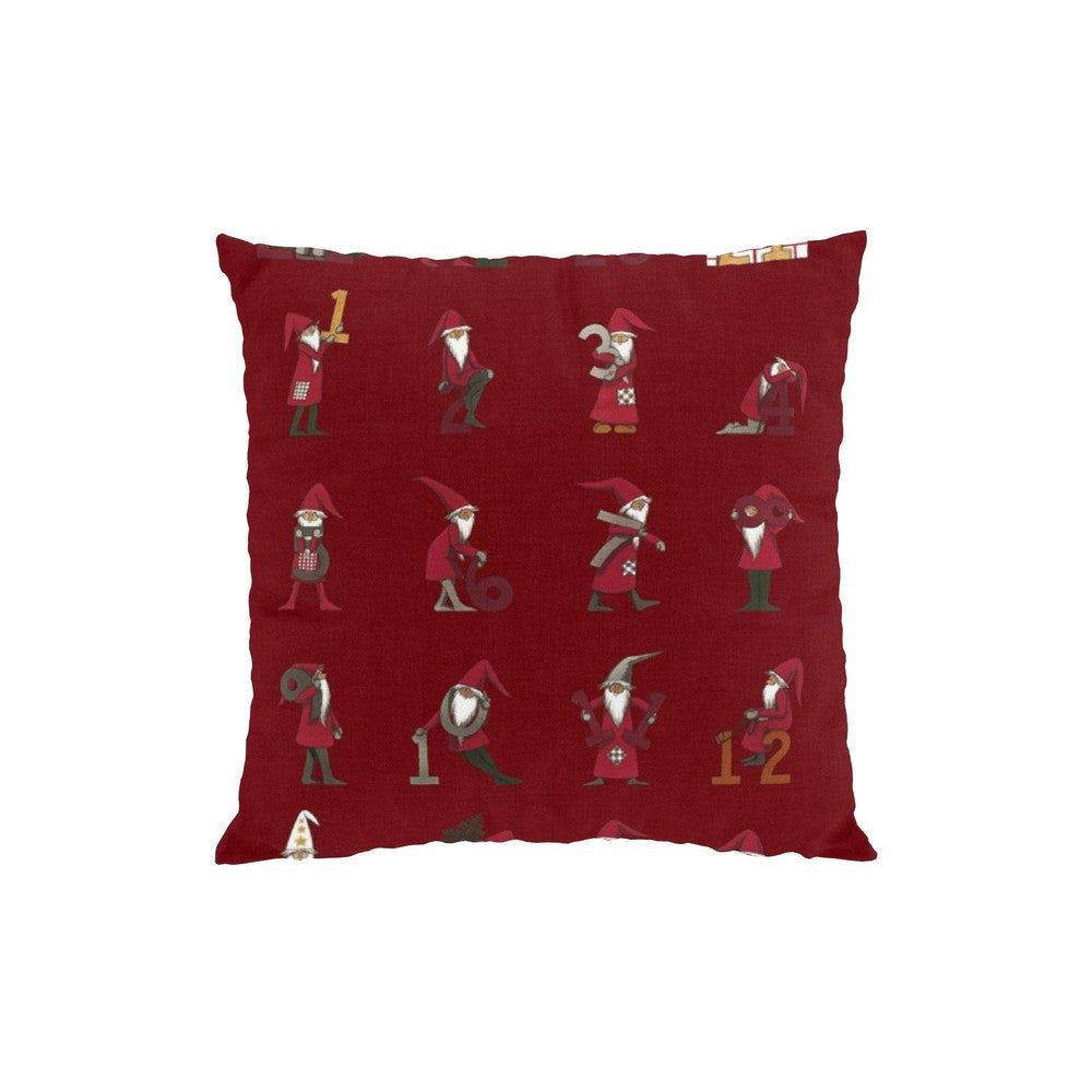 Arvidssons Textil Kuddfodral Kalendertomtar Röd SKU ARV-2885-62-01-12 EAN 7394094267252