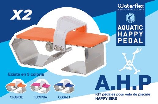 AquaBike Tillbehör Waterflex Happy Pedal-sats Fuchsia