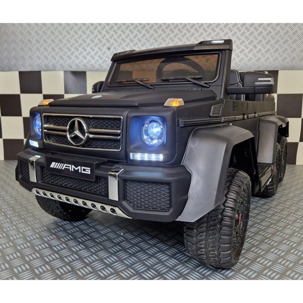 Cars4Kids Elbil Mercedes G63 AMG 6x6 Svart / 12V-14Ah SKU CAK-C4K1888 MAT ZWART EAN