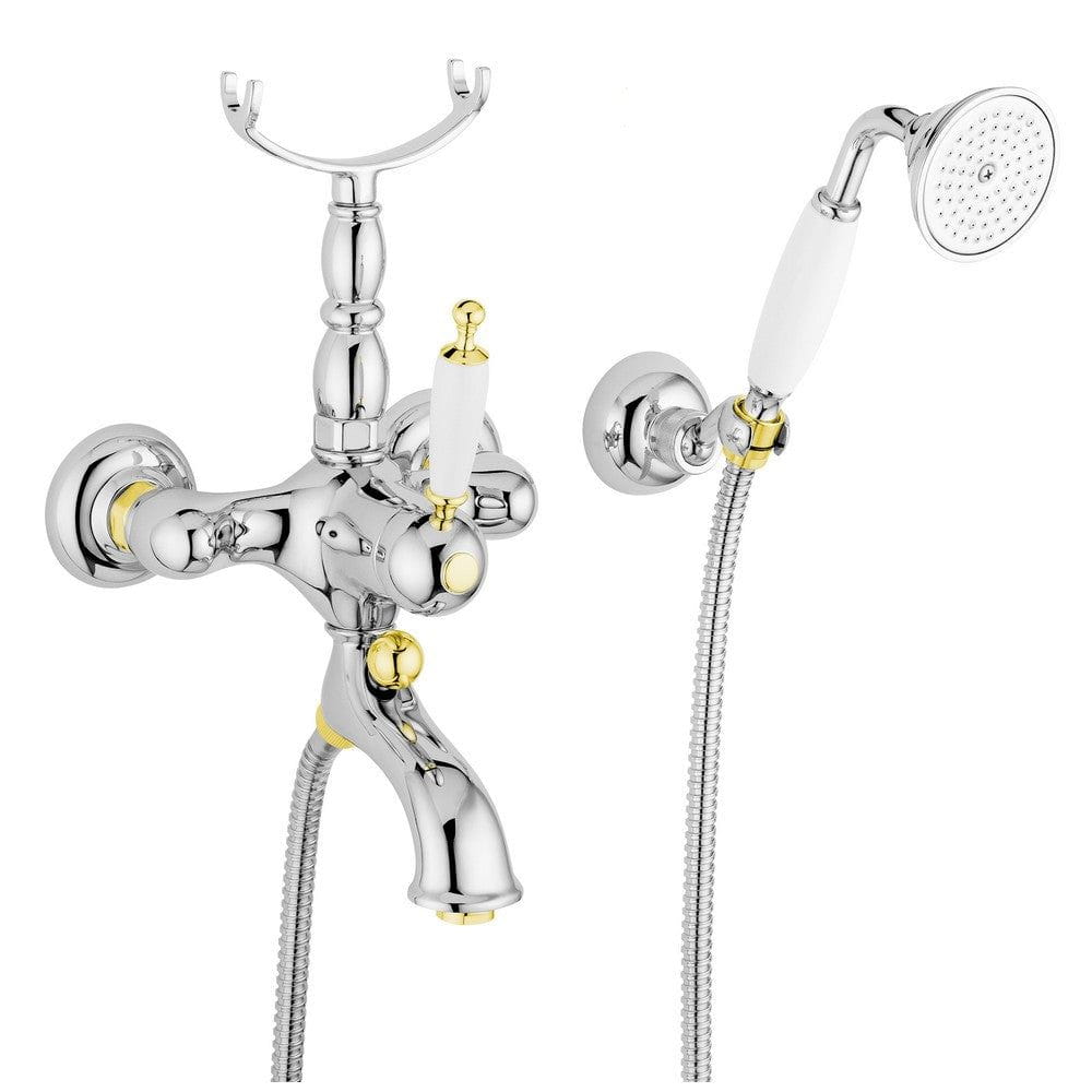 Duschbyggarna Badkarsblandare Oxford Krom/Guld SKU DUB-6302CRDO EAN 7340138701343