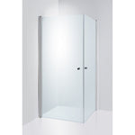 Duschbyggarna Duschhörn Twin De Luxe 800mm 800x1000 mm / Krom / Blåtonat SKU EAN