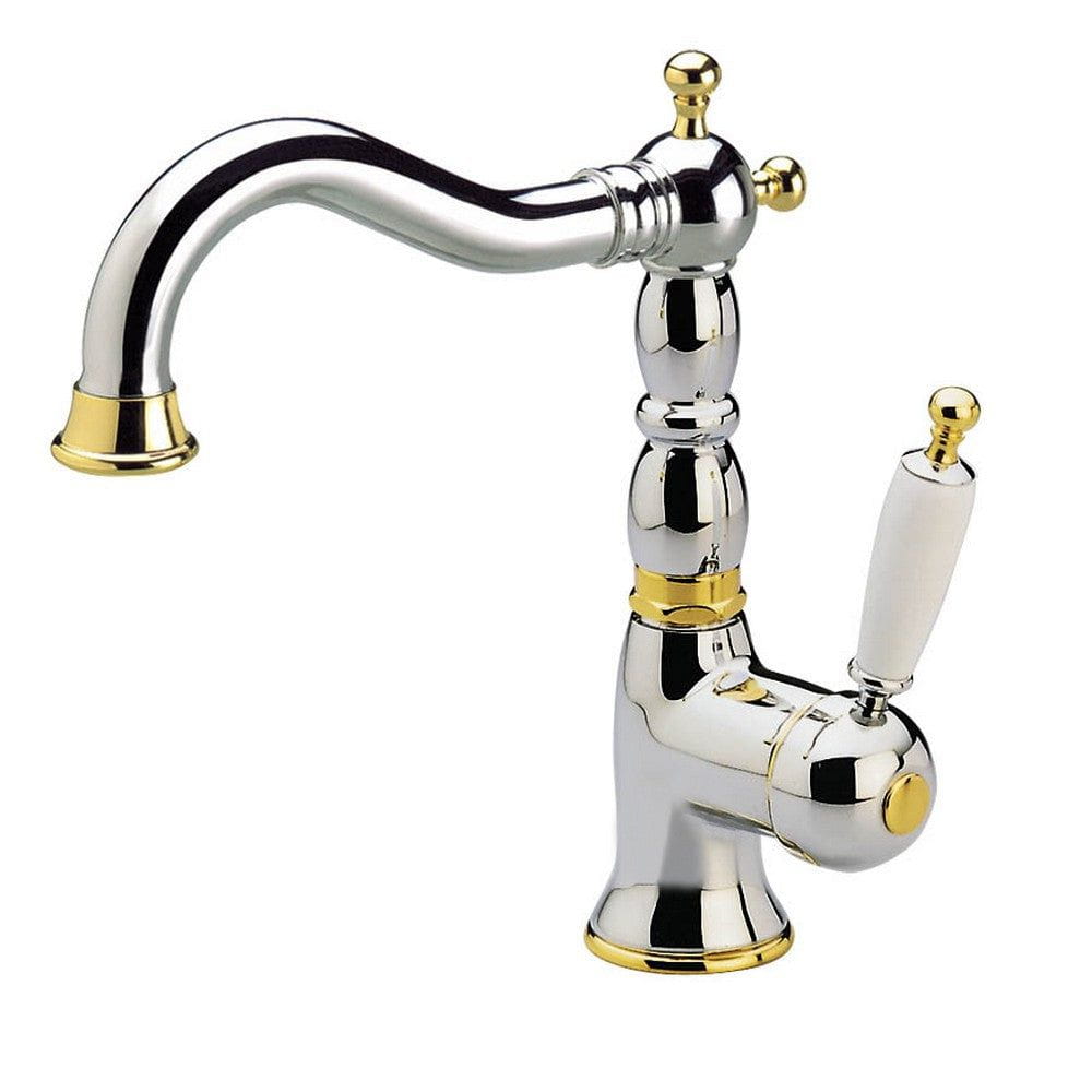 Duschbyggarna Tvättställsblandare Oxford 6313 Krom/Guld SKU DUB-6313CRDO-S EAN 7340138700803