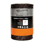 Gallagher Stängseltråd Vidoflex 6 PowerLine Terra / 200m SKU GAL-063970 EAN 8713235063970