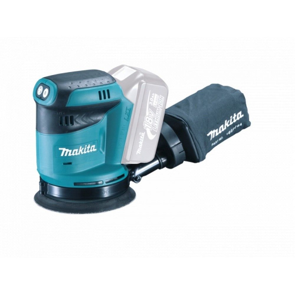 Makita Excenterslip DBO180Z 18V SKU RAT-DBO180Z EAN 0088381658584