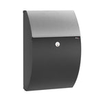 Allux Brevlåda 7000 Svart med Rostfri klaff SKU JUL-F47479 EAN 5701701474798