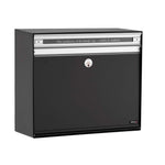 Allux Brevlåda SC200 Svart/Stål SKU JUL-F47345 EAN 5701701473456