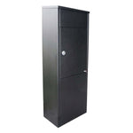 Allux Paketbrevlåda 600 Svart / Cylinderlås / Framifrån SKU JUL-F54612 EAN 5701701546129