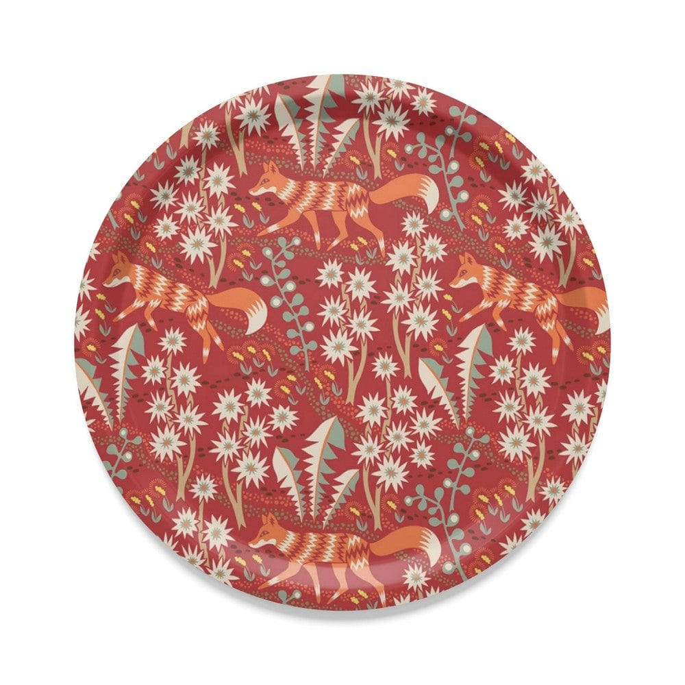 Arvidssons Textil Bricka Stjärnspeja Rund Röd / Ø 31 cm SKU ARV-2898-67-03-52 EAN 7394094268815