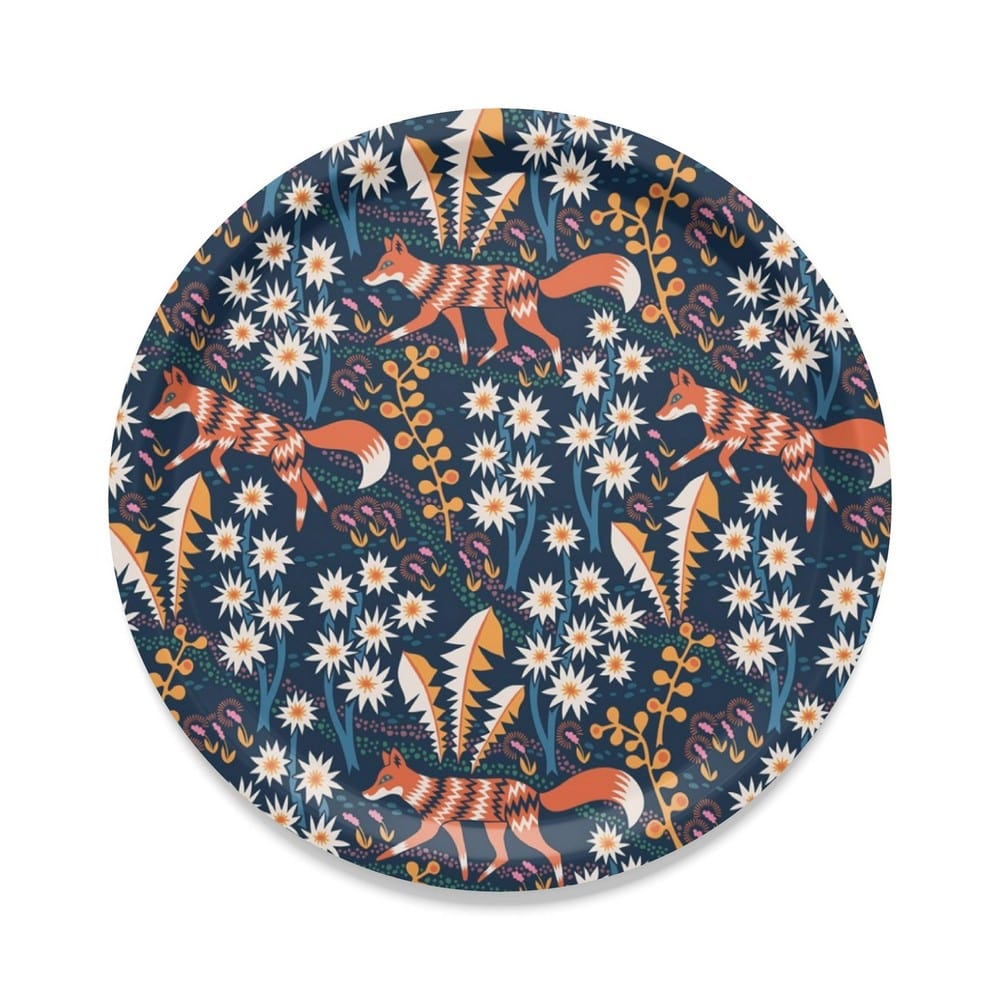 Arvidssons Textil Bricka Stjärnspeja Rund Mörkblå / Ø 31 cm SKU ARV-2898-67-03-70 EAN 7394094268822