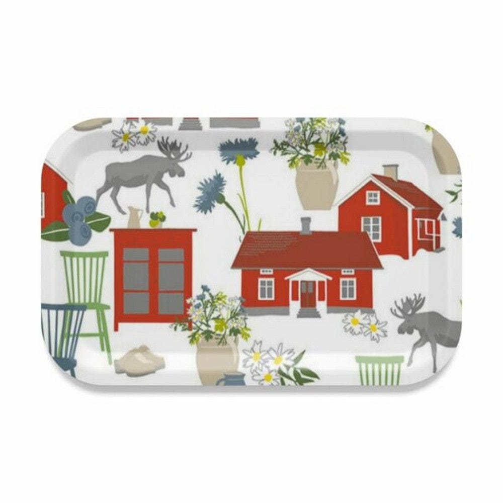 Arvidssons Textil Bricka Strövtåg Vit SKU ARV-2794-67-04-05 EAN 7394094255556