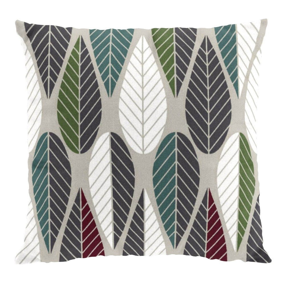 Arvidssons Textil Kuddfodral Blader Turkos SKU ARV-2336-62-01-72 EAN 7394094224026