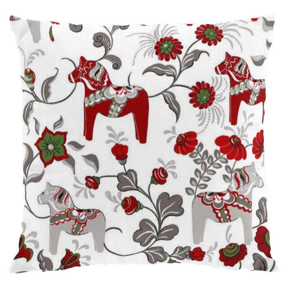 Arvidssons Textil Kuddfodral Dalahäst Vit SKU ARV-3761-62-01-22 EAN 7394094165886
