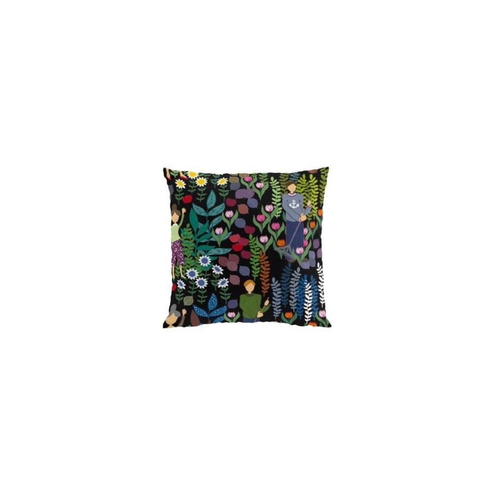 Arvidssons Textil Kuddfodral Trädgård Svart SKU ARV-2502-62-01-91 EAN 7394094237194