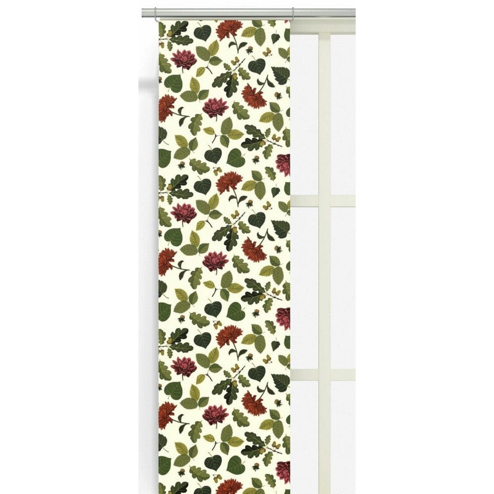 Arvidssons Textil Panelgardin Blommor & Blad 2-pack Vinröd SKU ARV-2887-09-02-48 EAN 7394094267382