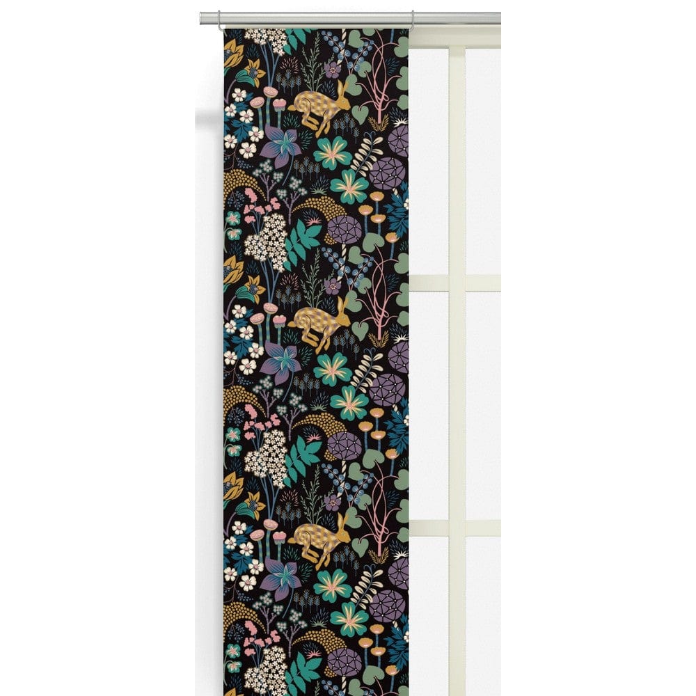 Arvidssons Textil Panelgardin Lyckeflykt 2-pack Svart SKU ARV-2896-09-02-91 EAN 7394094268112