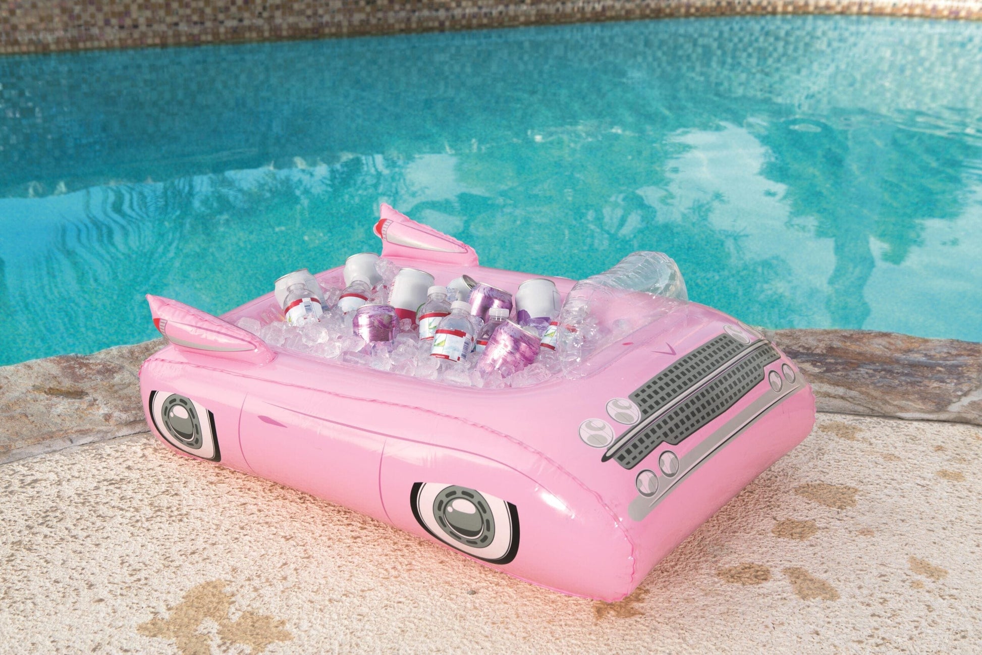 Bestway Flytleksak Pink Party Car Cooler SKU CHE-43164 EAN 6942138951905