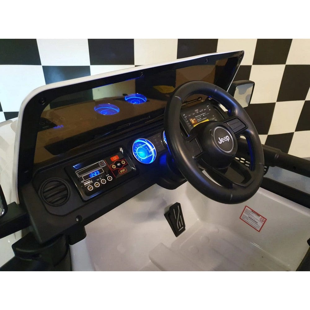 Car4Kids Elbil Jeep Wrangler SKU CAK-C4K555 WIT EAN