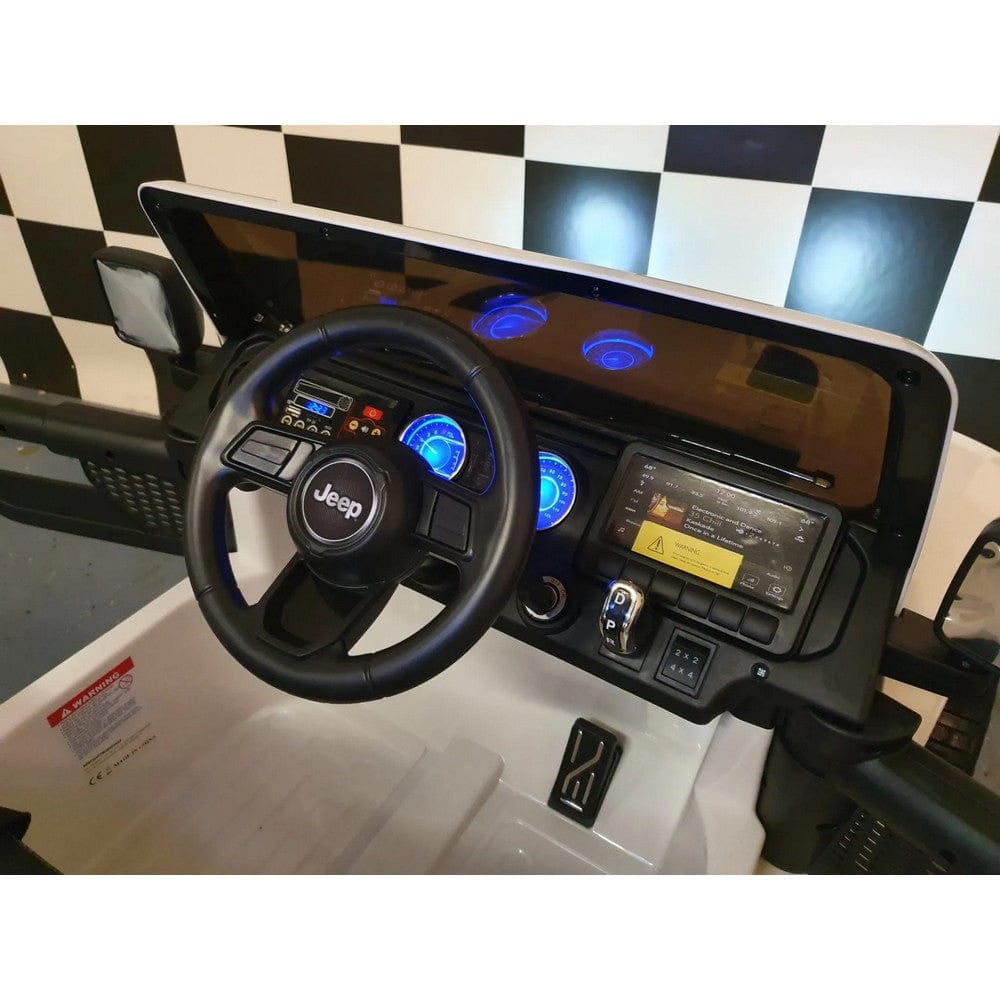 Car4Kids Elbil Jeep Wrangler SKU CAK-C4K555 WIT EAN