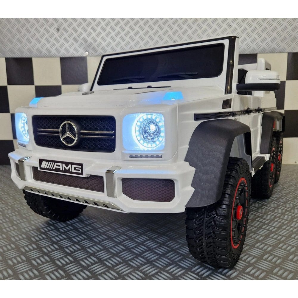 Car4Kids Elbil Mercedes G63 AMG 6x6 Vit SKU CAK-C4KG63 6X6 WIT EAN
