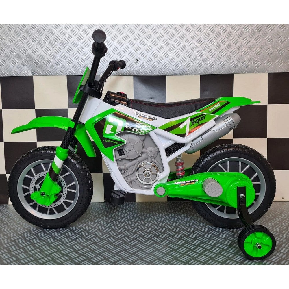 Car4Kids Elmotorcykel Dirtbike SKU CAK-C4K022 GROEN EAN