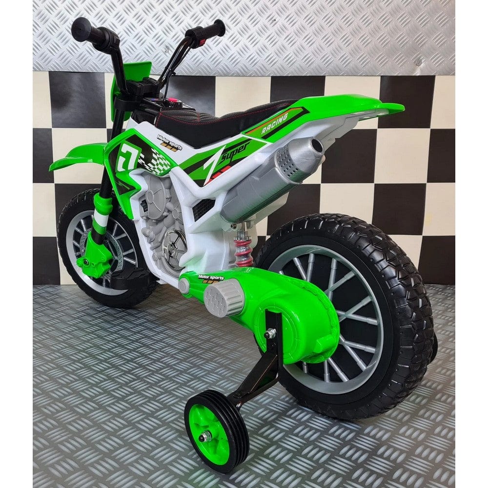 Car4Kids Elmotorcykel Dirtbike SKU CAK-C4K022 GROEN EAN