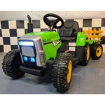Car4Kids Eltraktor med Släpvagn och RC SKU CAK-C4K611 GROEN EAN