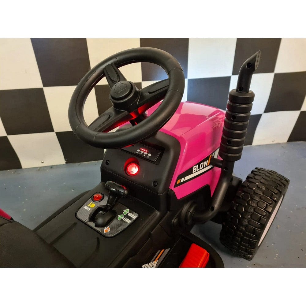 Car4Kids Eltraktor med Släpvagn och RC SKU EAN