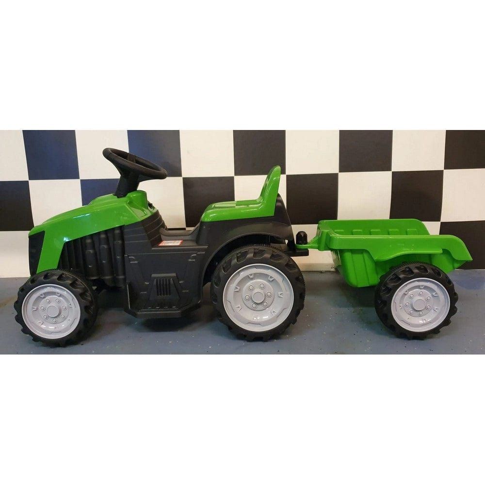 Car4Kids Eltraktor med Släpvagn SKU EAN