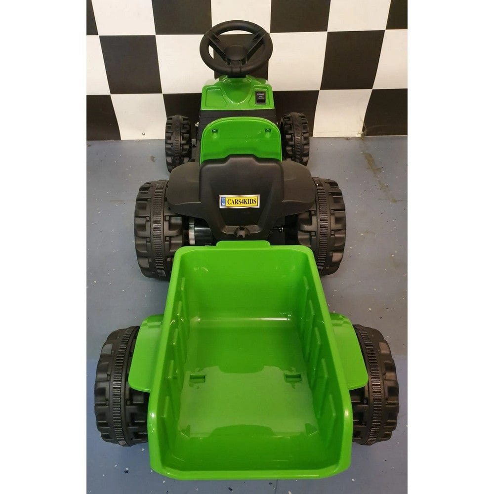 Car4Kids Eltraktor med Släpvagn SKU EAN