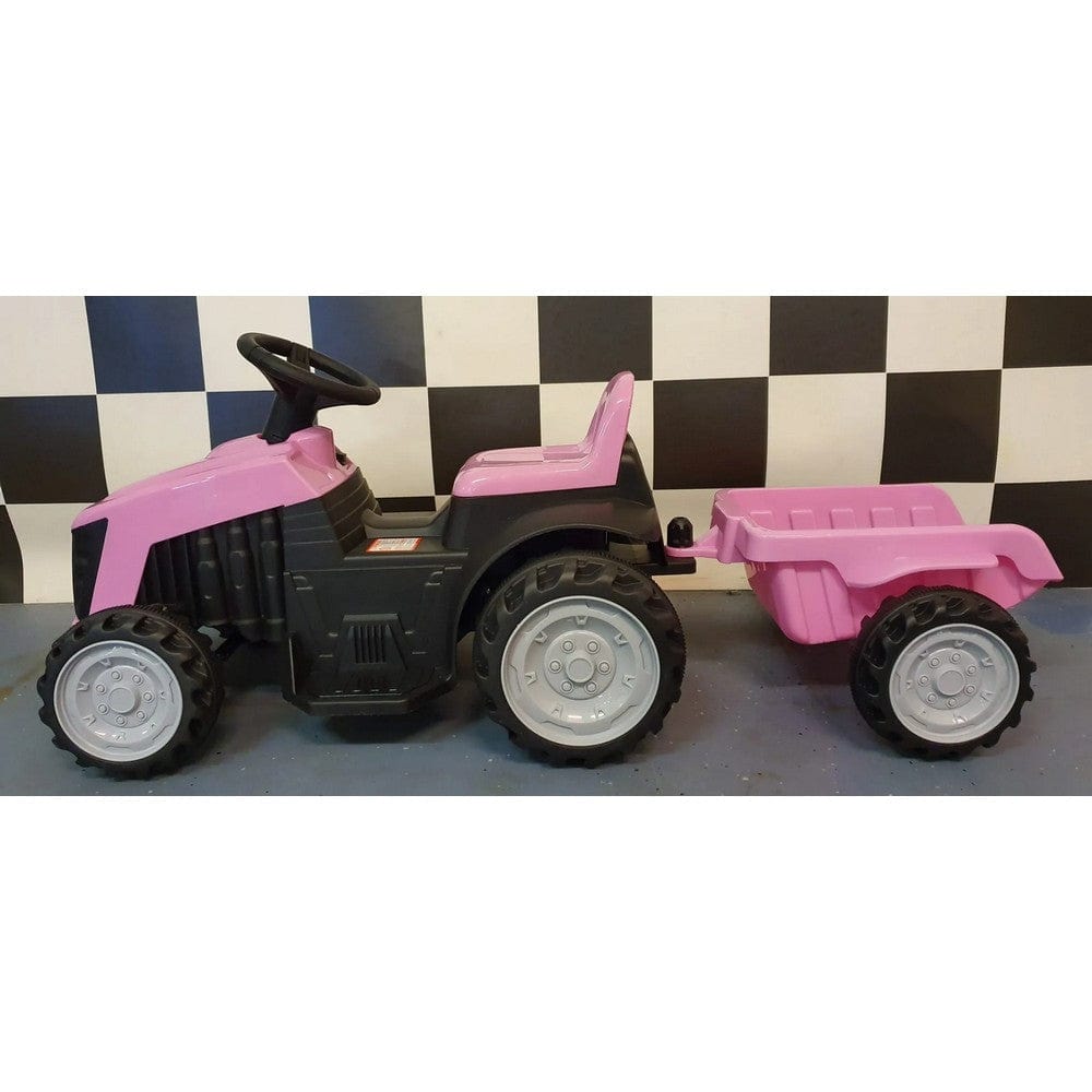 Car4Kids Eltraktor med Släpvagn SKU EAN