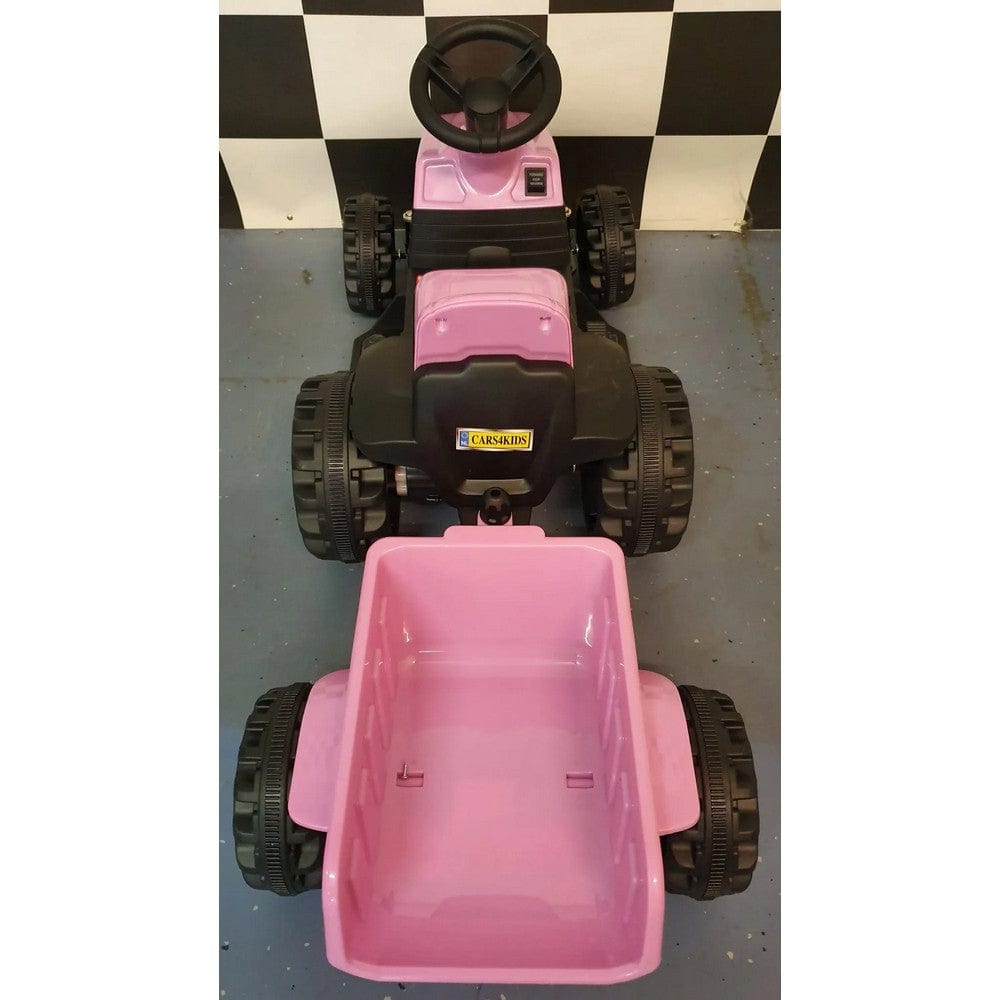 Car4Kids Eltraktor med Släpvagn SKU EAN