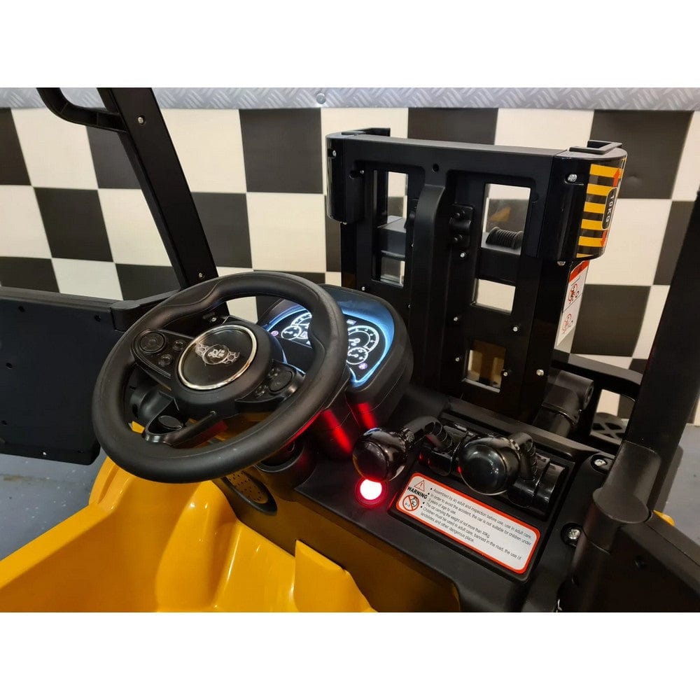 Car4Kids Gaffeltruck Elektrisk SKU CAK-C4KS08 - GEEL EAN
