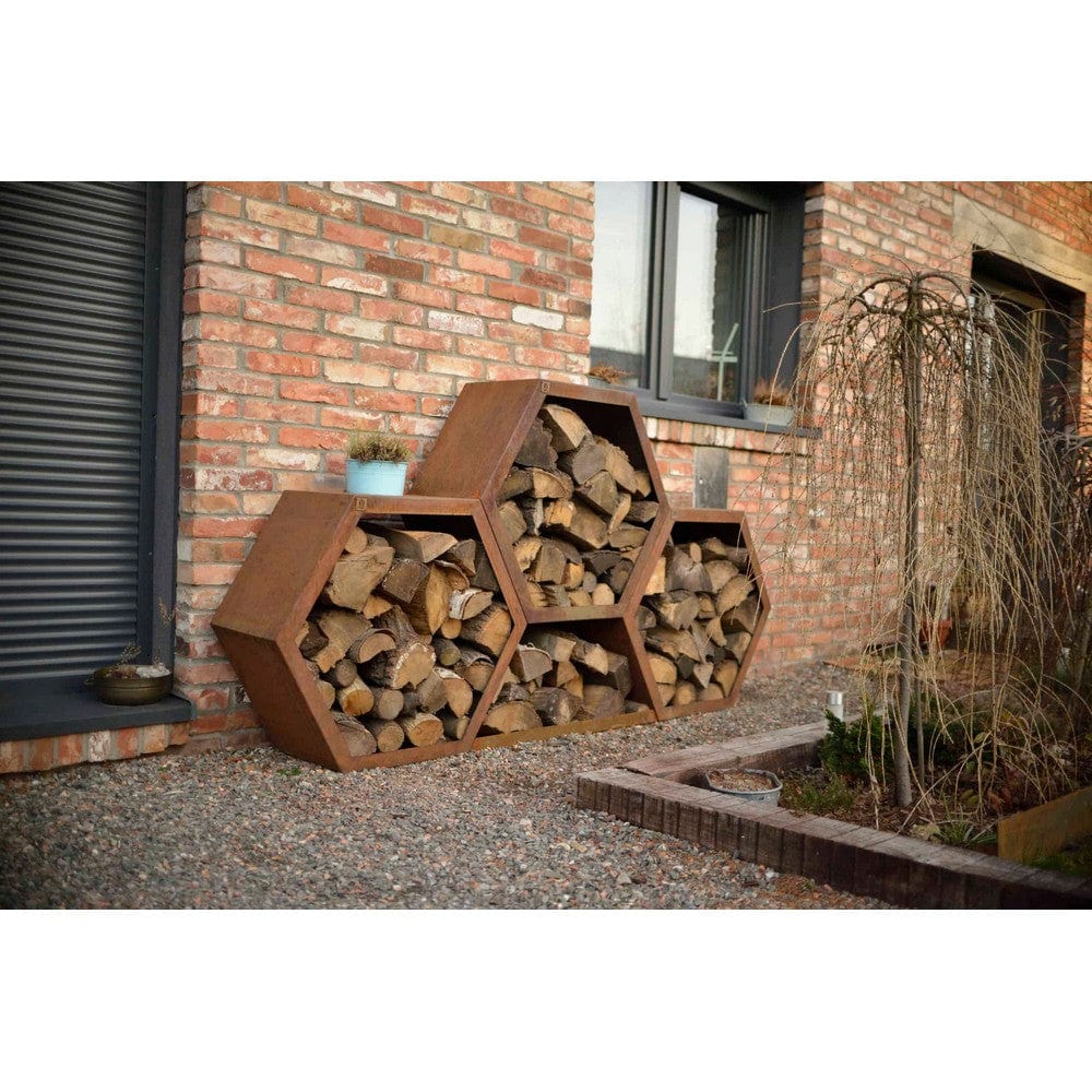 Geroba Vedförvaring Honni Corten SKU GER-HonniC1 EAN 5404033108484
