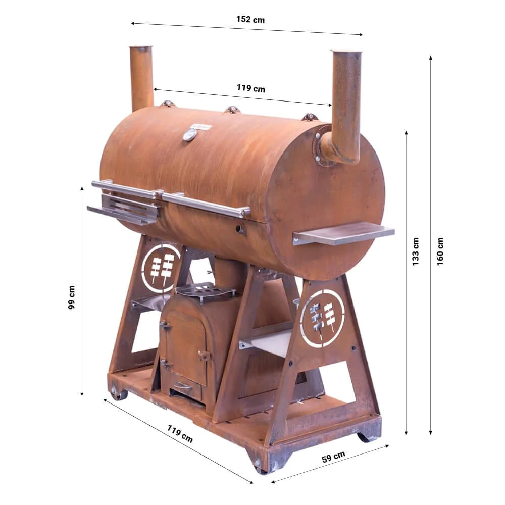 GrillSymbol Rökgrill Smoky Beast XL BBQ SKU GRS-Smoky-Beast-XL EAN 4744381012301