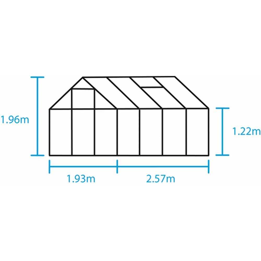 Halls Växthus Popular 5,0 m2 SKU EAN