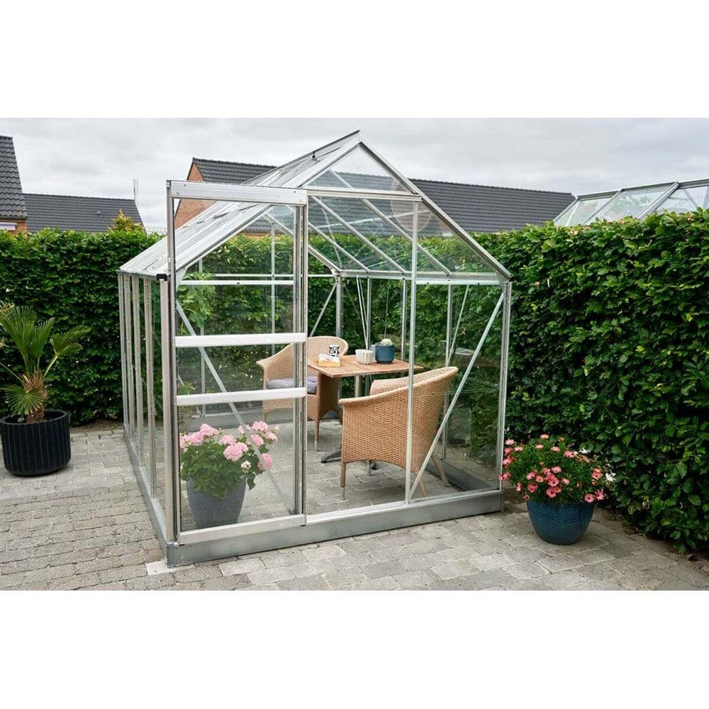 Halls Växthus Popular 5,0 m2 Aluminium / 3 mm Härdat glas SKU JUL-70928 EAN 5010697709280