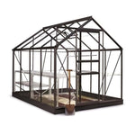 Halls Växthus Popular 5,0 m2 Svart / 3 mm Glas SKU JUL-F09708 EAN 5701701097089