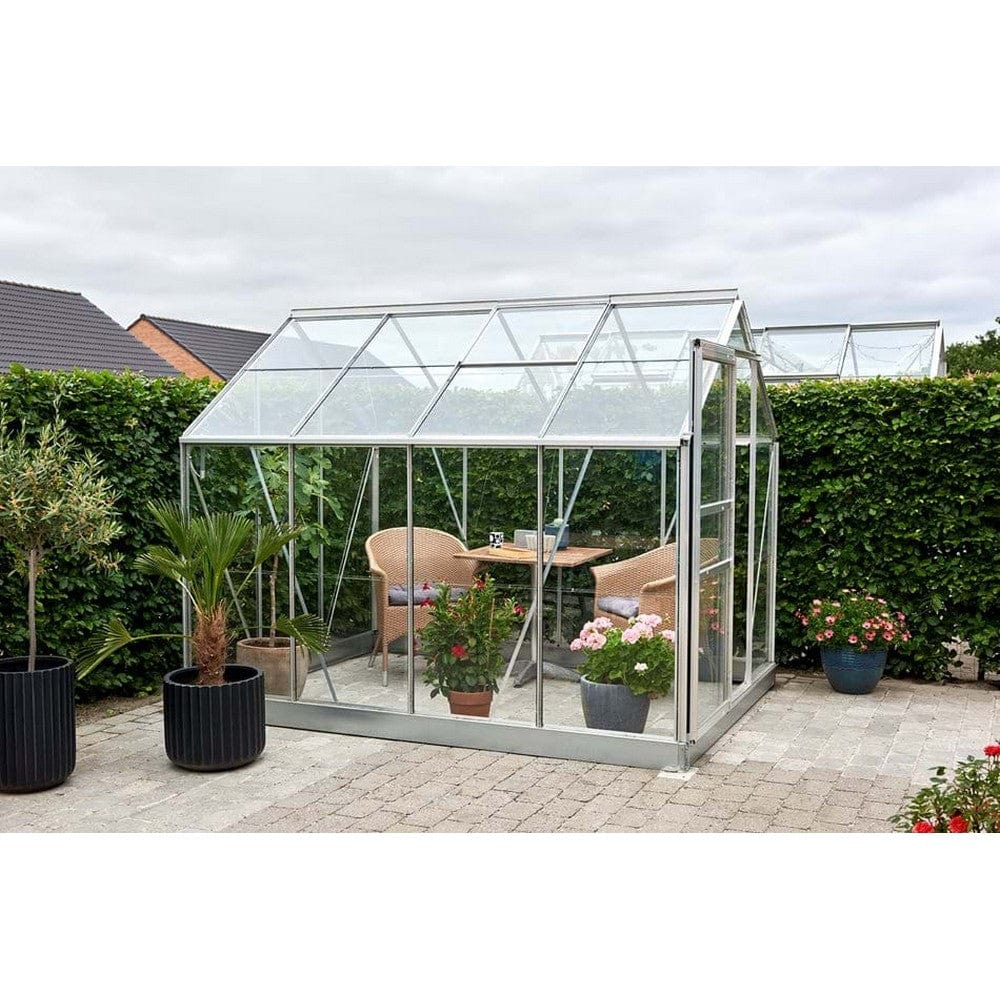 Halls Växthus Popular 5,0 m2 Aluminium / 3 mm Glas SKU JUL-SO0172 EAN 5010697017200