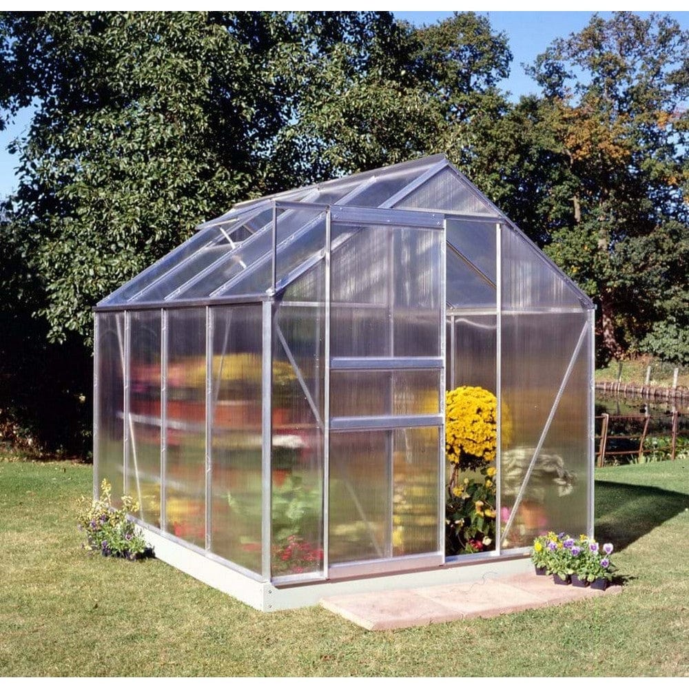 Halls Växthus Popular 5,0 m2 Aluminium / 4 mm Polykarbonat SKU JUL-SO0207 EAN 5010697207656