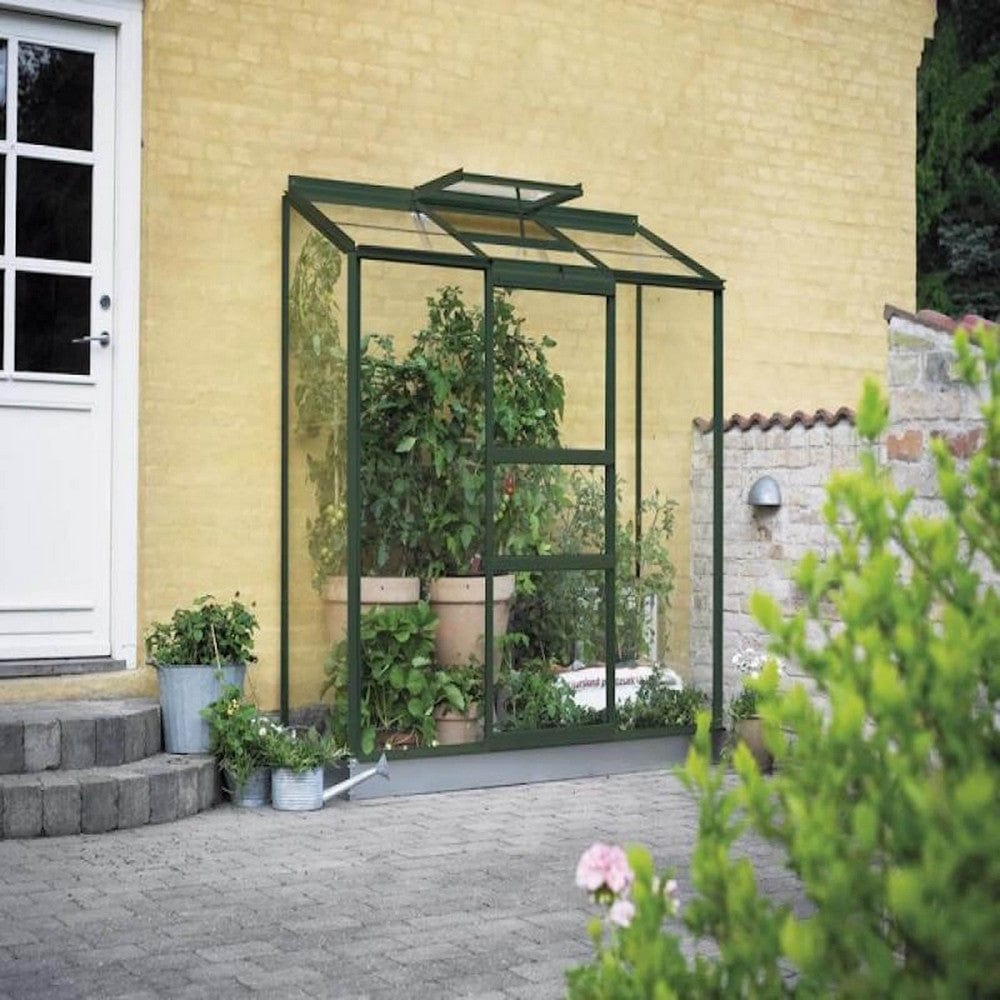 Halls Växthus Wall Garden Altan 1,34 m2 Grön / 3 mm Glas SKU JUL-70876 EAN 5034223708769