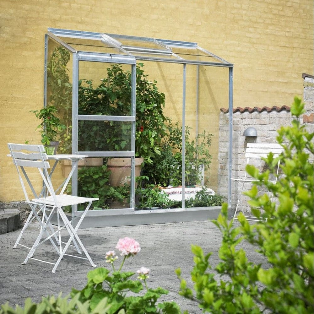 Halls Växthus Wall Garden Altan 1,34 m2 Aluminium / 3 mm Glas SKU JUL-F09197 EAN 5701701091971