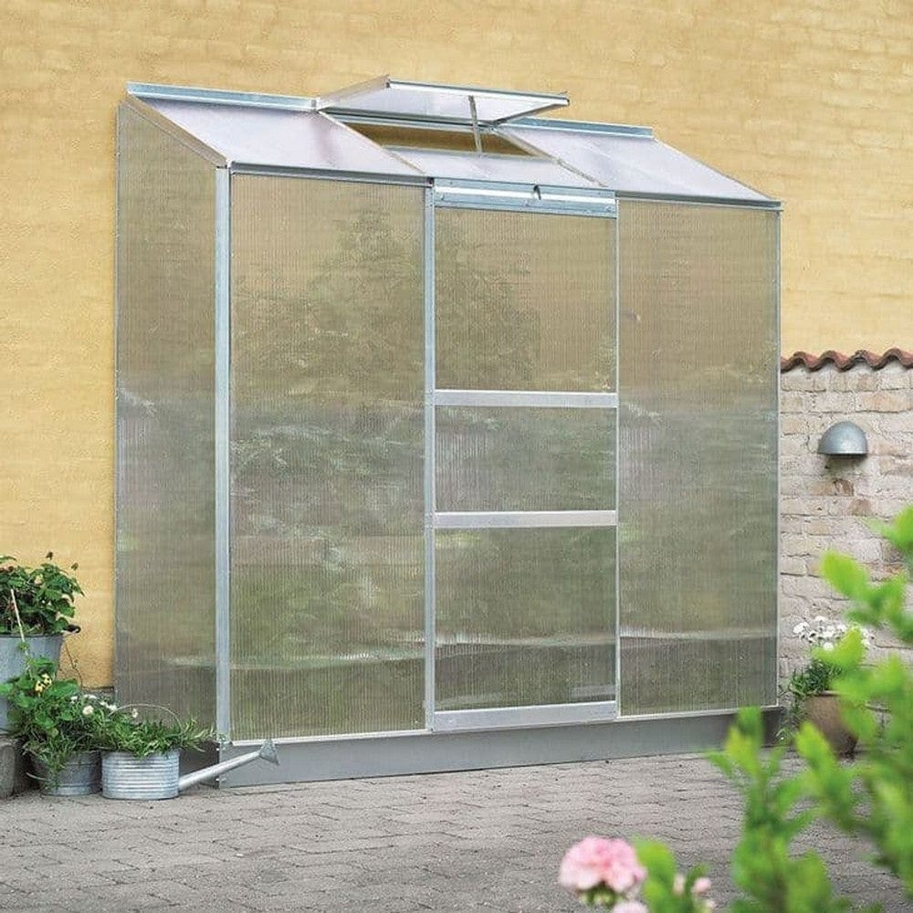 Halls Växthus Wall Garden Altan 1,34 m2 Aluminium / 4 mm Polykarbonat SKU JUL-F09614 EAN 5701701096143