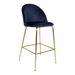 House Nordic Barstol Lausanne 2-pack Blå/Mässing SKU HOU-1001261 EAN 5713917001521