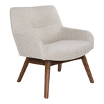 House Nordic Loungefåtölj London Beige/Valnöt SKU HOU-1101062 EAN 5713917008704